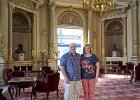 Lynne & Kev in the Venice Simplon Orient Express waiting room