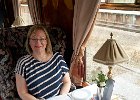 Lynne at our table in "Lucille"