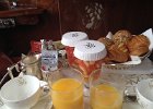 Breakfast is served in our compartment