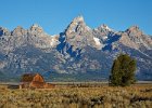 Tetons and barn